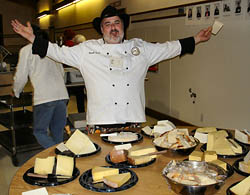 "The Cheese Dude," Mark Todd, presents his annual delicious array of choice cheeses at The Feast