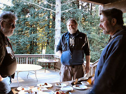 Camp Mycologists Mike Wood, Norm Andreasen, Darvin DeShazer